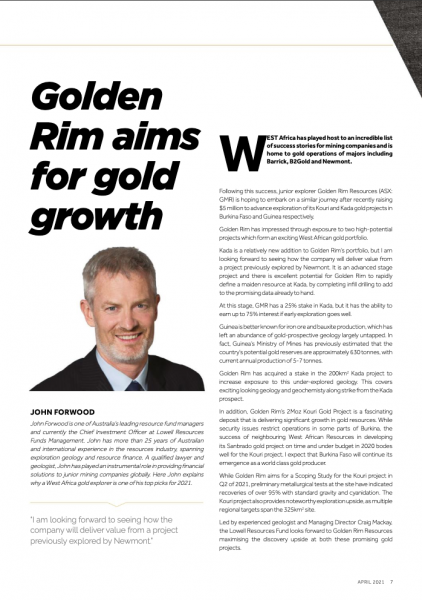 Article in The Pick magazine – a lift out in the AFR.