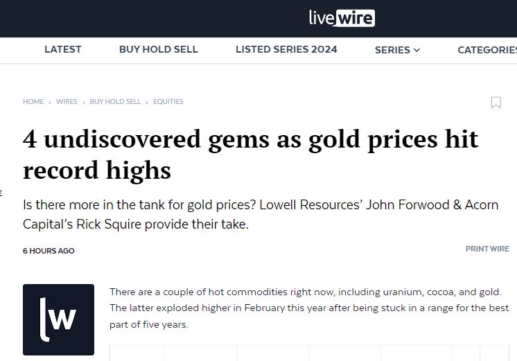 4 undiscovered gems as gold prices hit record highs
