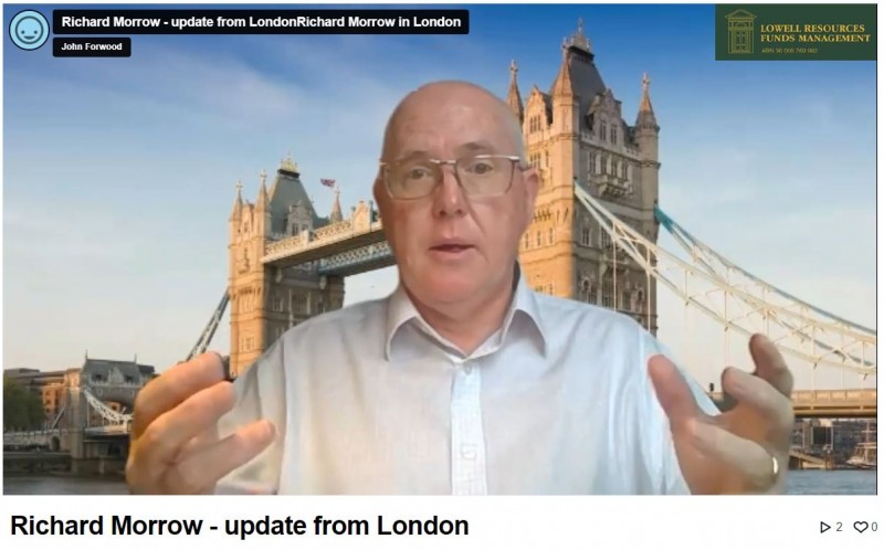 Richard Morrow- update from London 
