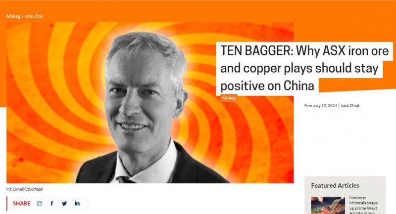 TEN BAGGER: Why ASX iron ore and copper plays should stay positive on China