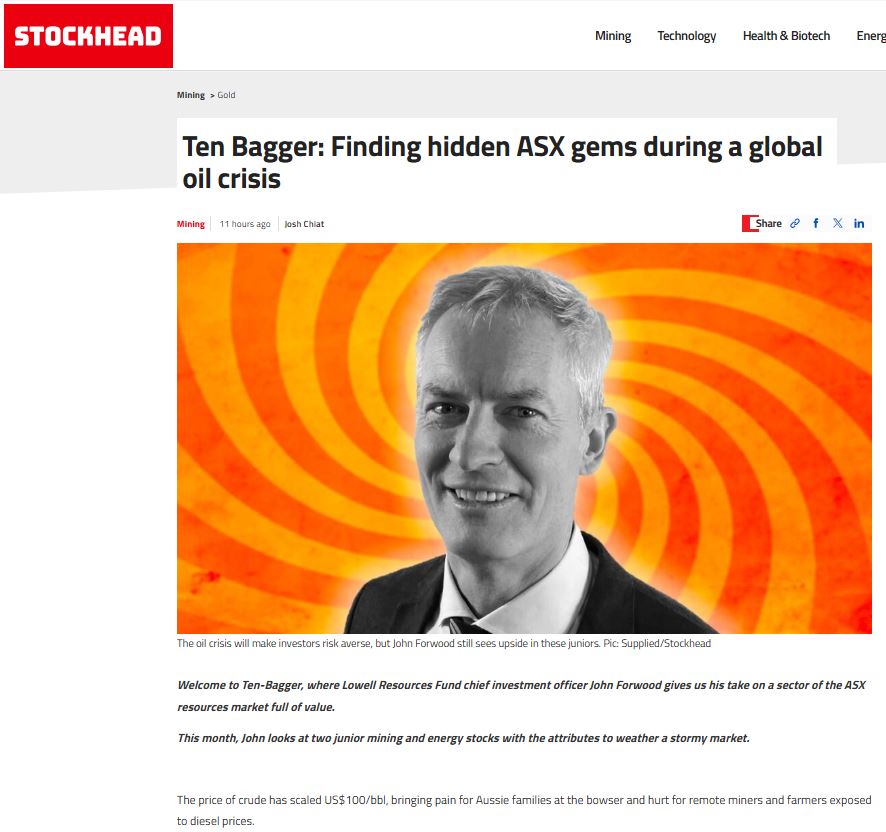 Ten Bagger: Finding hidden ASX gems during a global oil crisis