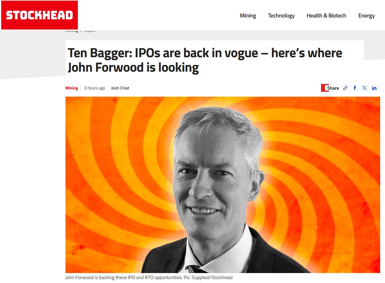 Ten Bagger: IPOs are back in vogue – here’s where John Forwood is looking