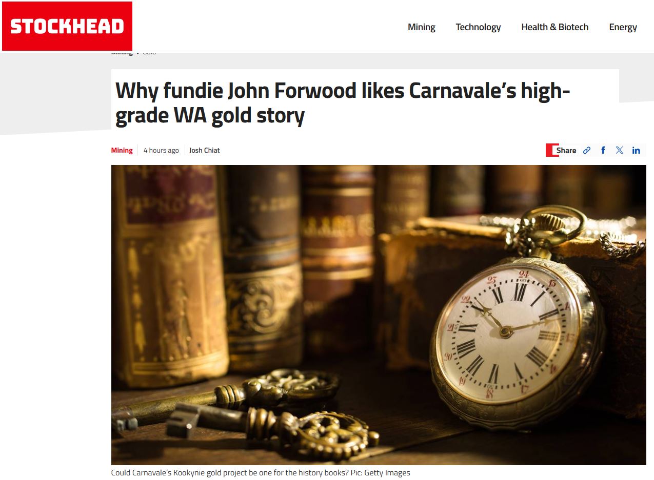 Why fundie John Forwood likes Carnavale’s high-grade WA gold story